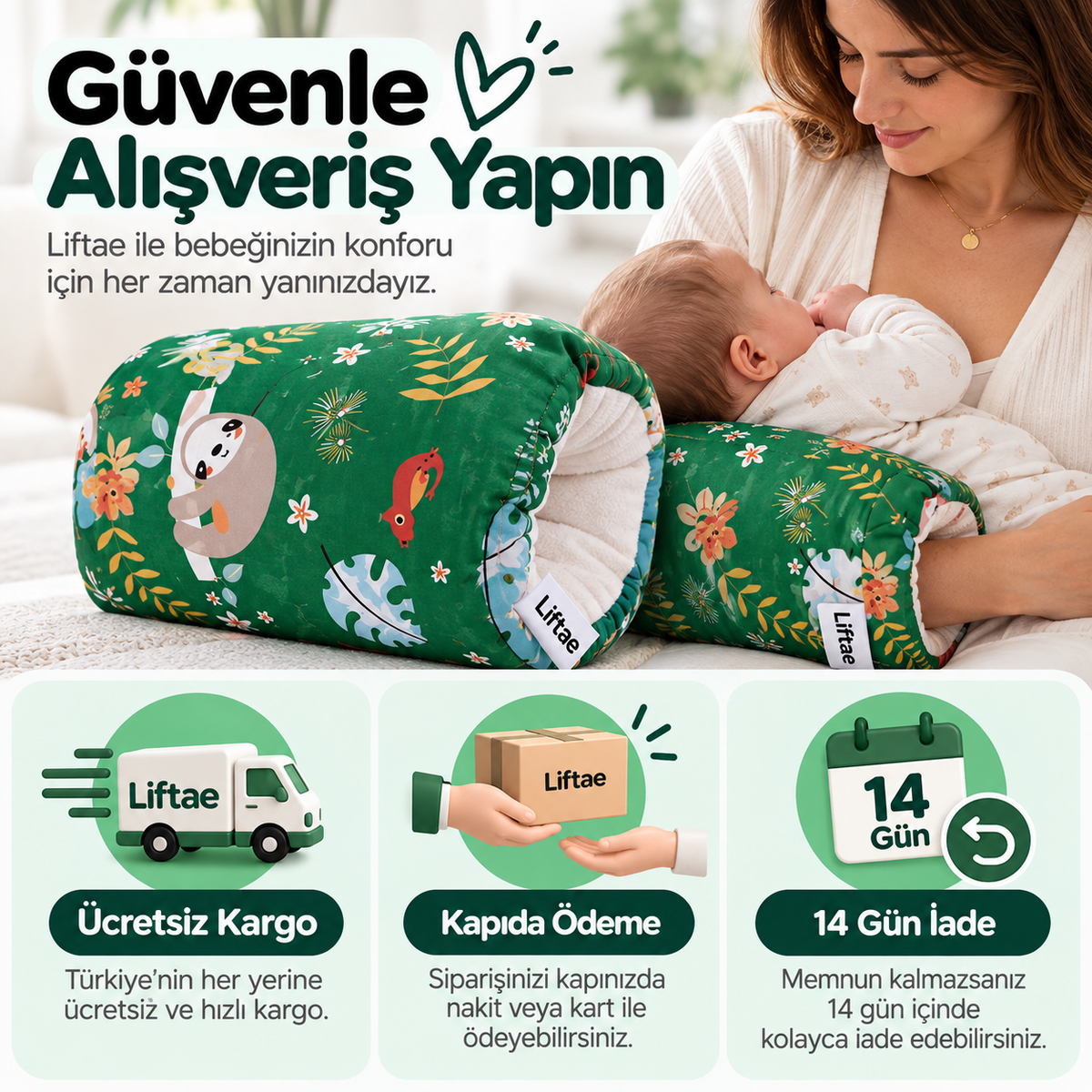 Liftae BabyNest™ | Bebek Emzirme Destek Kolluğu