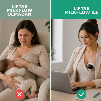Liftae MilkFlow™ | Giyilebilir Elektrikli Göğüs Pompası